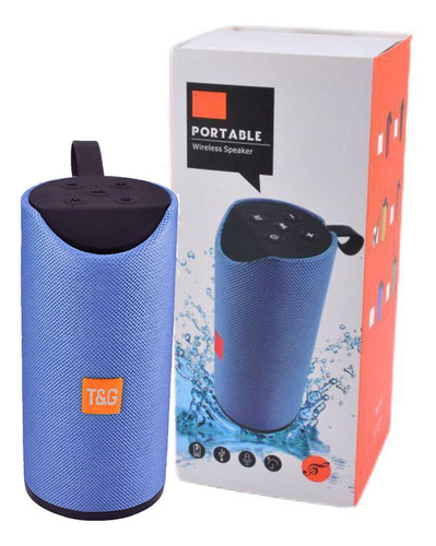 Parlante Portátil Bluetooth Azul Tg113