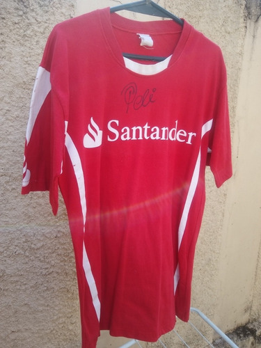 Camisa Autografada Por Pelé O Rei Do Futebol.