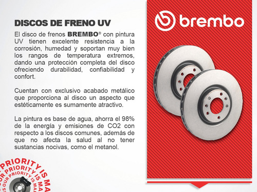 Disco Freno Vent 345.00 Del Izq/der Brembo Passat Cc 10 A 12