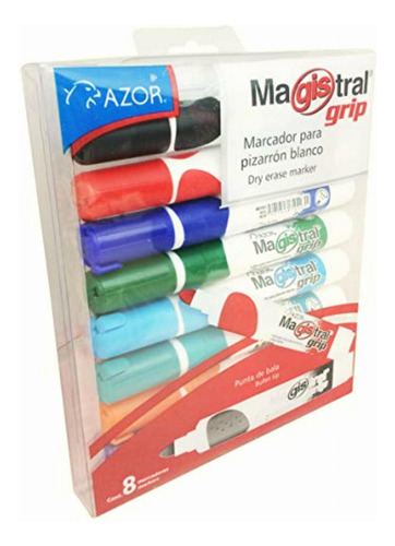 Azor 301.8398 Magistral Grip, Marcador Para Pizarrón Blanco
