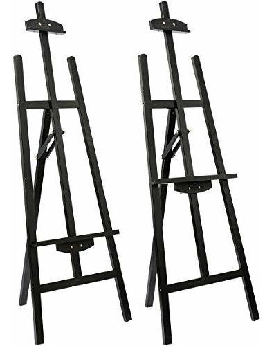 Imagen 4 de 4 de Caballete Tripode Madera Ajustable Piso Boceto Pintura