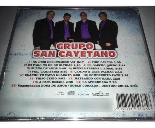Grupo San Cayetano No Debí Ilusionarme Así...cd Nuevo