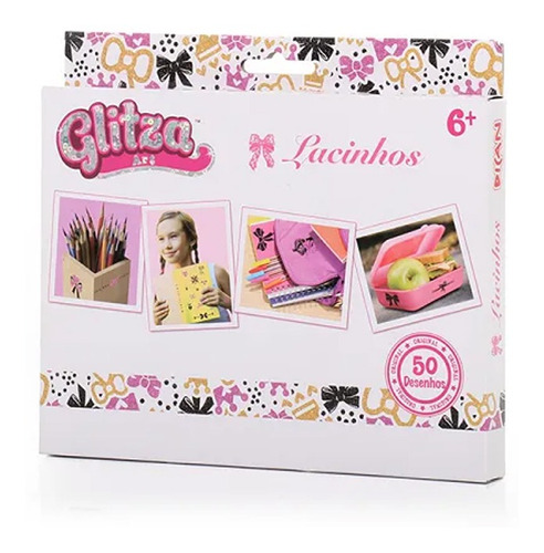Imagem 1 de 2 de Glitz Art 50 Desenhos Lacinhos Dican 4521