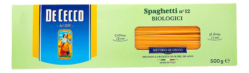 De Cecco, Pasta Spaghetti Bio De Sémola, 500 Gramos