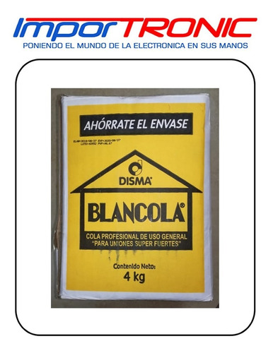 Pega Blancola 4kg (ahorrate El Envase)