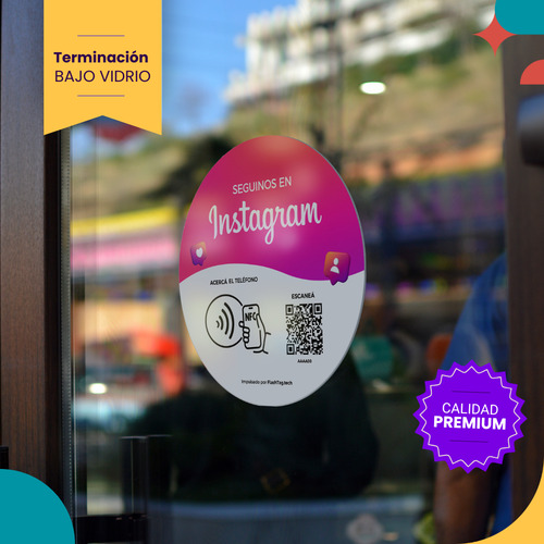 Sticker Bajo Vidrio - Calcomanias Google - Ig - Menú - Web
