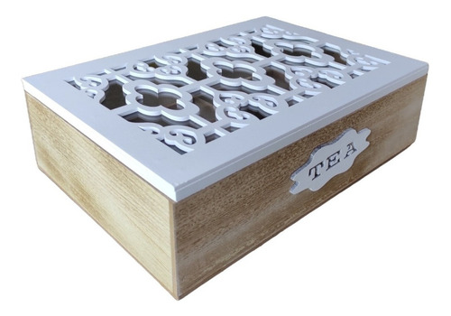 Caja Para Té Caja De Té Madera Rustica Organizador Decorad