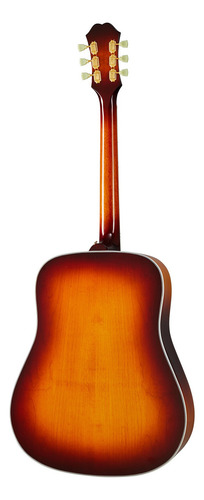 EpiPhone Masterbilt Frontier Ite Guitarra Electroacústica Color Naranja Oscuro Orientación De La Mano Diestro