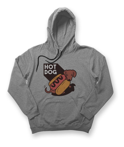 Sudadera Hoodie Hot Dog Perrito Salchicha Dibujo Unisex 