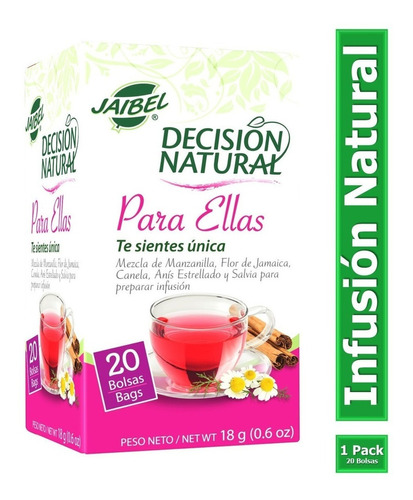 Aromatica Jaibel Decisión Natural Para Ellas X 20 Unidades