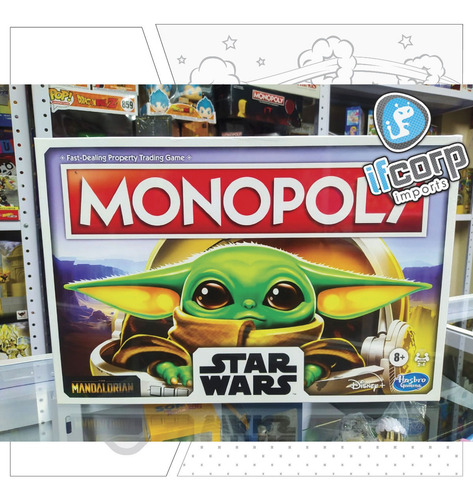 Monopoly Star Wars The Mandalorian Bebe Yoda Grogu (Usado)