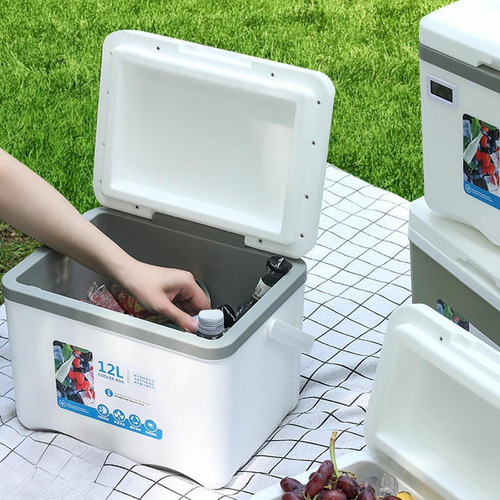 Nevera Portátil Para Acampar, Con Bolsa De Hielo, Ideal