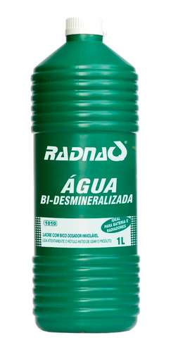 Água Bi Desmineralizada Radnaq Rq1010