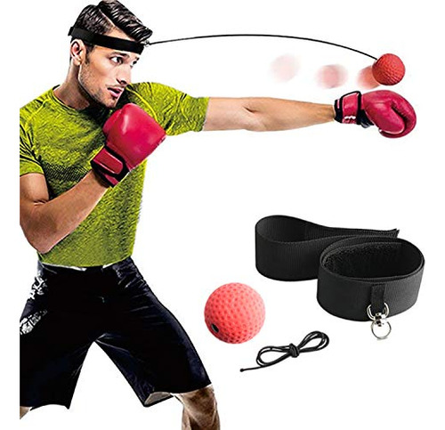 Set De Boxeo Con Pelota De Reflejo Gdaytao, Cabezal Y