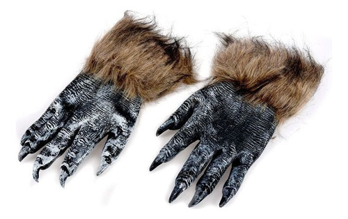 1 Par De Guantes De Lobo, Máscara De Halloween Y Máscara De