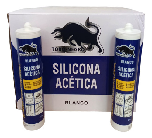 Silicona Acetica Blanco Sellante Tubo 280m Caja 24und