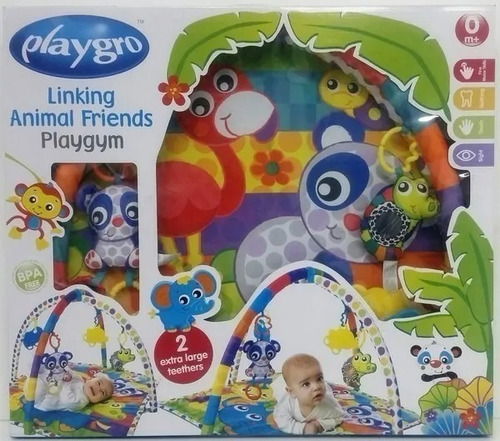 Imagen 1 de 7 de Gimnasio Linking Animal Friends Texturas Espejo Bebe Edu