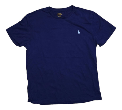 Playera Ralph Lauren Mediana M 175/95 A Azul Pony Azul Cielo