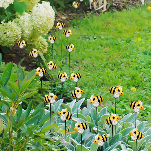 Estacas De Jardín De Abejas Pequeña Pila De Jardín De Abejas
