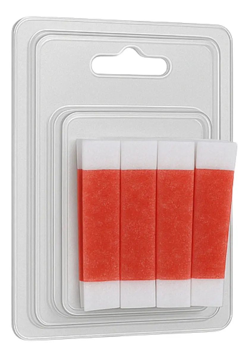 100 Tiras Cera Pronta Sobrancelhas Buço Morango Depil Easy