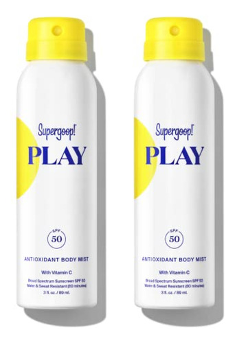 ¡supergoop! Play Spf 50 Niebla Corporal Antioxidante Con Vit