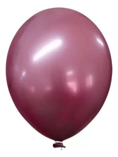 Balão Bexiga Cromado 25 Unidades - N°9 - Diversas Cores Cor Pink