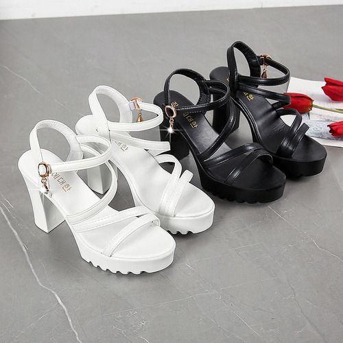 Sandalias De Mujer De Moda, Sandalias Casuales, Wom De Tacón