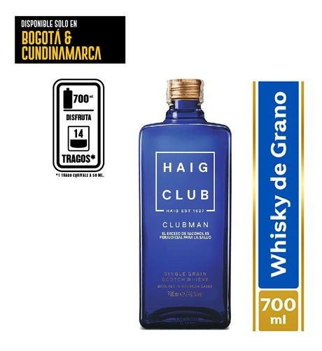 Whisky Haig Clubman 700 Ml - Sol - Unidad a $102200