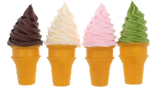 Modelo De Helado Artificial: 4 Piezas De Simulación De...