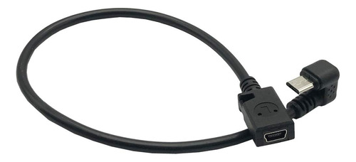 Mmnne U En Ngulo Usb Micro Macho A Usb Mini Hembra Cable Ada