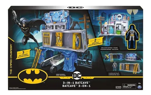 Batman Baticueva 3 En 1 Con Muñecos Dc Comic