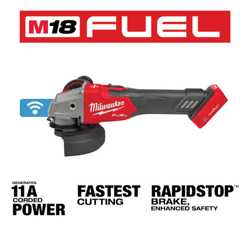 Milwaukee Esmeril M18 Fuel 4.5 A 5 Pulgadas One-key 2882-20