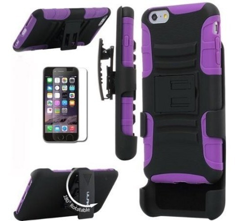 Forro Case iPhone 6 Plus Ulak Shockproof + Lamina + Lapiz