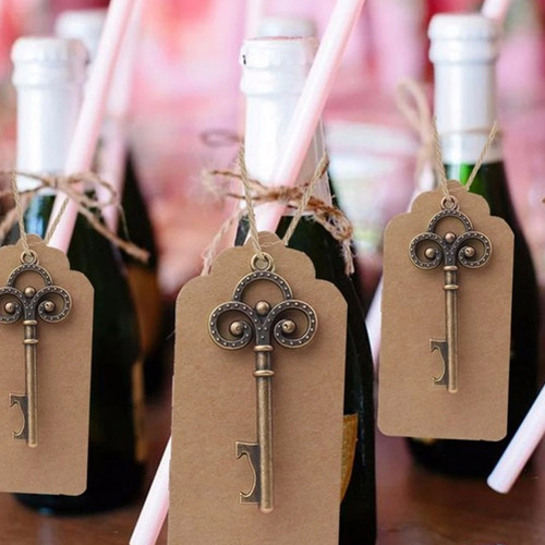 Imagen 5 de 5 de Llave Recuerdo Abridor Botellas Celebracion Boda Regalo