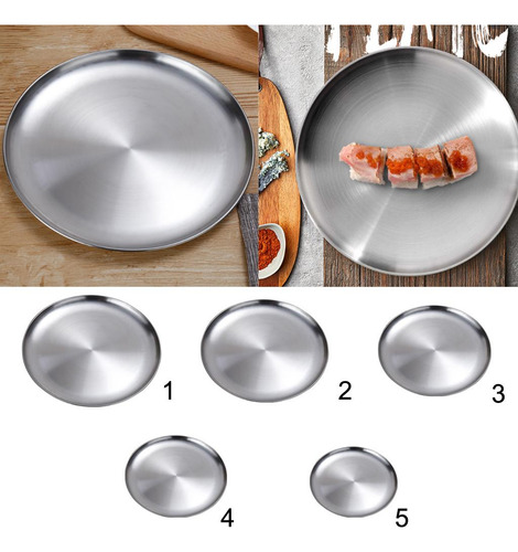 5 Utensilios De Cocina Con Bandeja De Acero Inoxidable