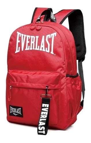 Mochila Everlast Urbana Bolsillo Anti Robo Llavero Unisex