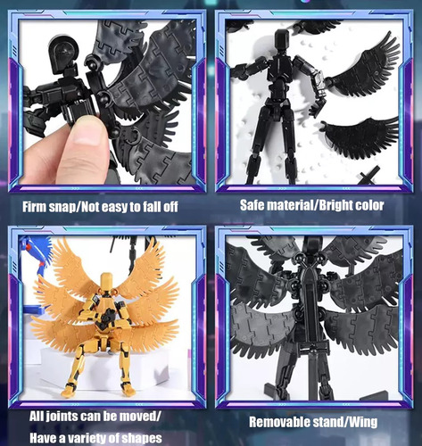 Set De Figuras De Acción Impresas En 3d T13, Conjunto De Fig
