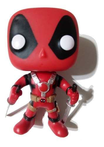 Muñeco Deadpool Símil Funko Pop! #111 Articulado 9 Cm