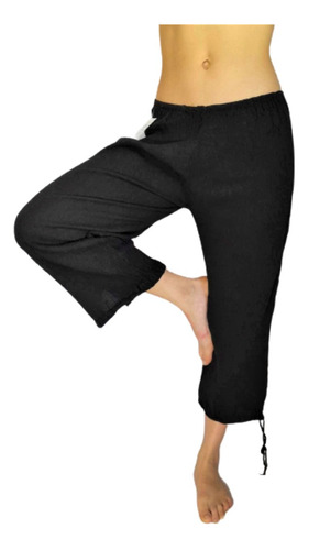 Pantalón Pescadora Babucha Yoga Meditación Tai Algodón M/l