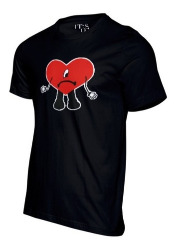 Playera Corazon Bad Bunny. Verano Sin Ti. Corazon Con Cara