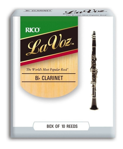 Cañas Daddario Rico La Voz Para Clarinete Medium Hard X10