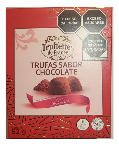 Trufas Sabor Chocolate Truffettes De France 52 G