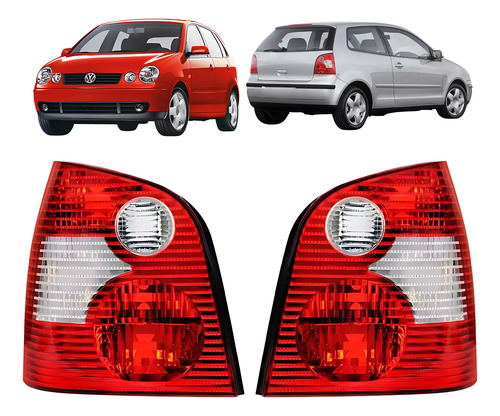 Kit Lanternas Vw Polo 2003-2004-2005-2006 Hatch