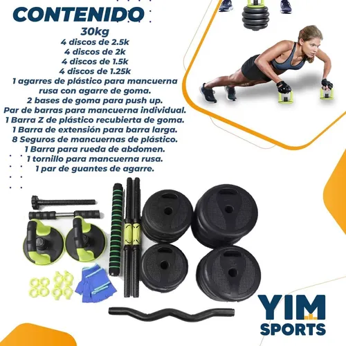 Kit de Mancuernas Ajustables de 30KG 