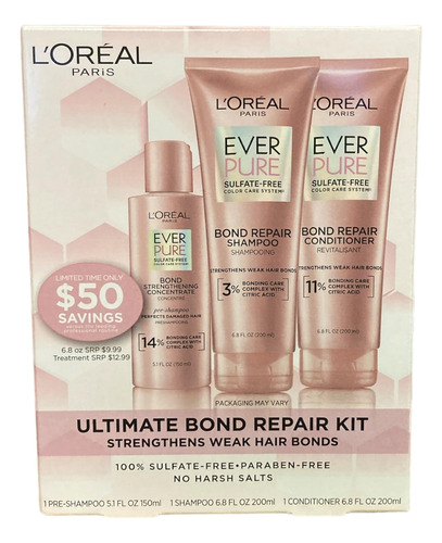 L'oreal Paris Everpure Bond Kit De Reparacion Concentrado