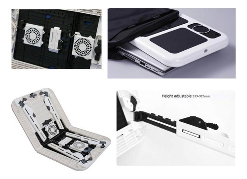 Mesa Portátil Notebook Laptop Plegable Con Ventiladores