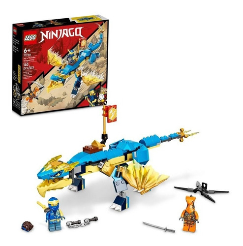 Kit Lego Ninjago Dragón Del Trueno Evo De Jay 71760 +6 Años Cantidad de piezas 140