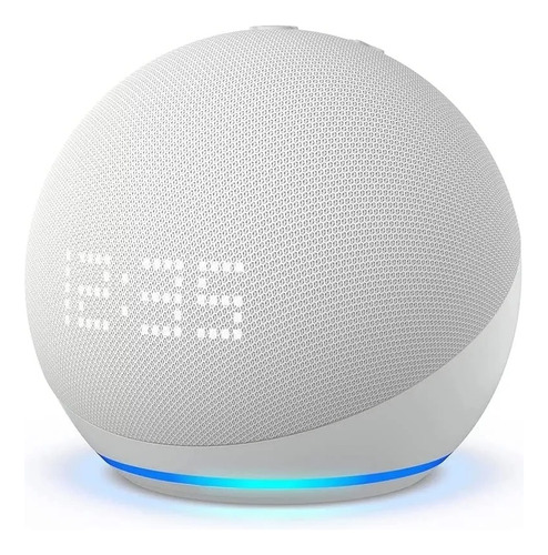 Speake Amazon Alexa Echo Dot de quinta generación con reloj blanco