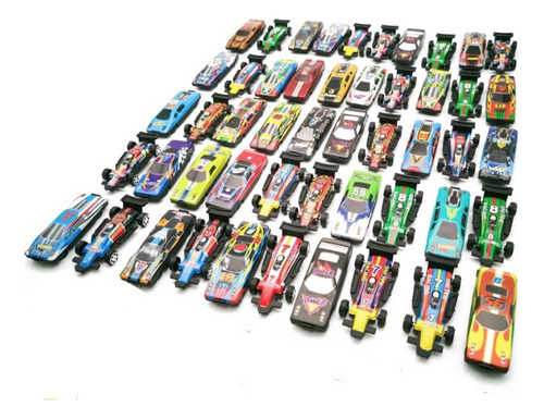 Set 50 Uds. Mini Coche D Carreras Auto D Juguete Colección