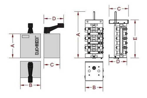 Chave Elétrica Comutadora Trifásica 220v 80a Lombard